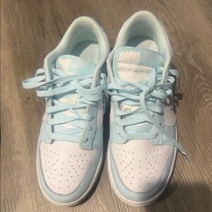 Nike Light Blue and White Athletic Shoes